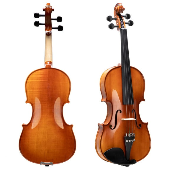Glarry 4/4 Violin Set for Beginner with Square Case, 2 Bows, 3 In 1 Digital Metronome Tuner Tone Generator