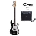 thumbnail image 1 of Glarry 45 inch Full Size Electric Bass Guitar Bundle with Amp for Beginner, Black, 1 of 10
