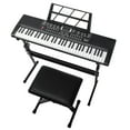 thumbnail image 1 of Glarry 61 Keys Keyboard with Piano Stand, Piano Bench, Built In Speakers for Beginners, 1 of 7