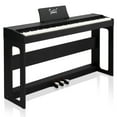 thumbnail image 1 of Glarry 88 Keys Full Weighted Keyboards Digital Piano with Furniture Stand, Black, 1 of 9