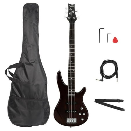 Glarry Beginner 4-String Electric Bass Guitar with Accessories
