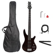 Glarry Beginner 4-String Electric Bass Guitar with Accessories