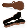thumbnail image 1 of Glarry Electric Guitar Hard Case for GLP Style Guitar, Microgroove Bulge Surface, Brown, 1 of 19