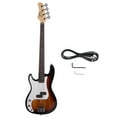 thumbnail image 1 of Glarry GP Left-Hand Electric Bass Guitar + Cord + Wrench Tool Sunset Color, 1 of 7
