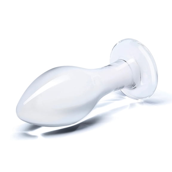 Glas 4" Classic Butt Plug - Clear