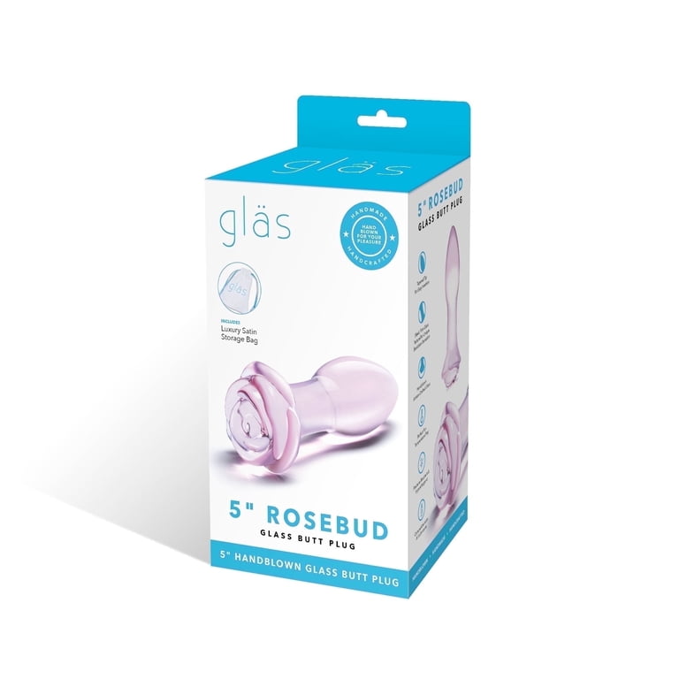 Glas 5 Rosebud Glass Butt Plug " - Walmart.com