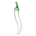 thumbnail image 1 of Glas Naturals Chili Pepper 8.25" Glass Dildo, Clear, 1 of 5
