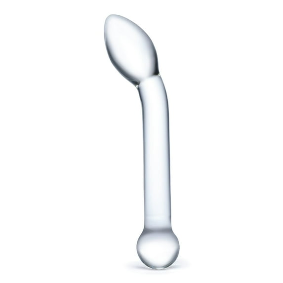 Glas Slimline 8" Glass G-Spot Dildo, Clear