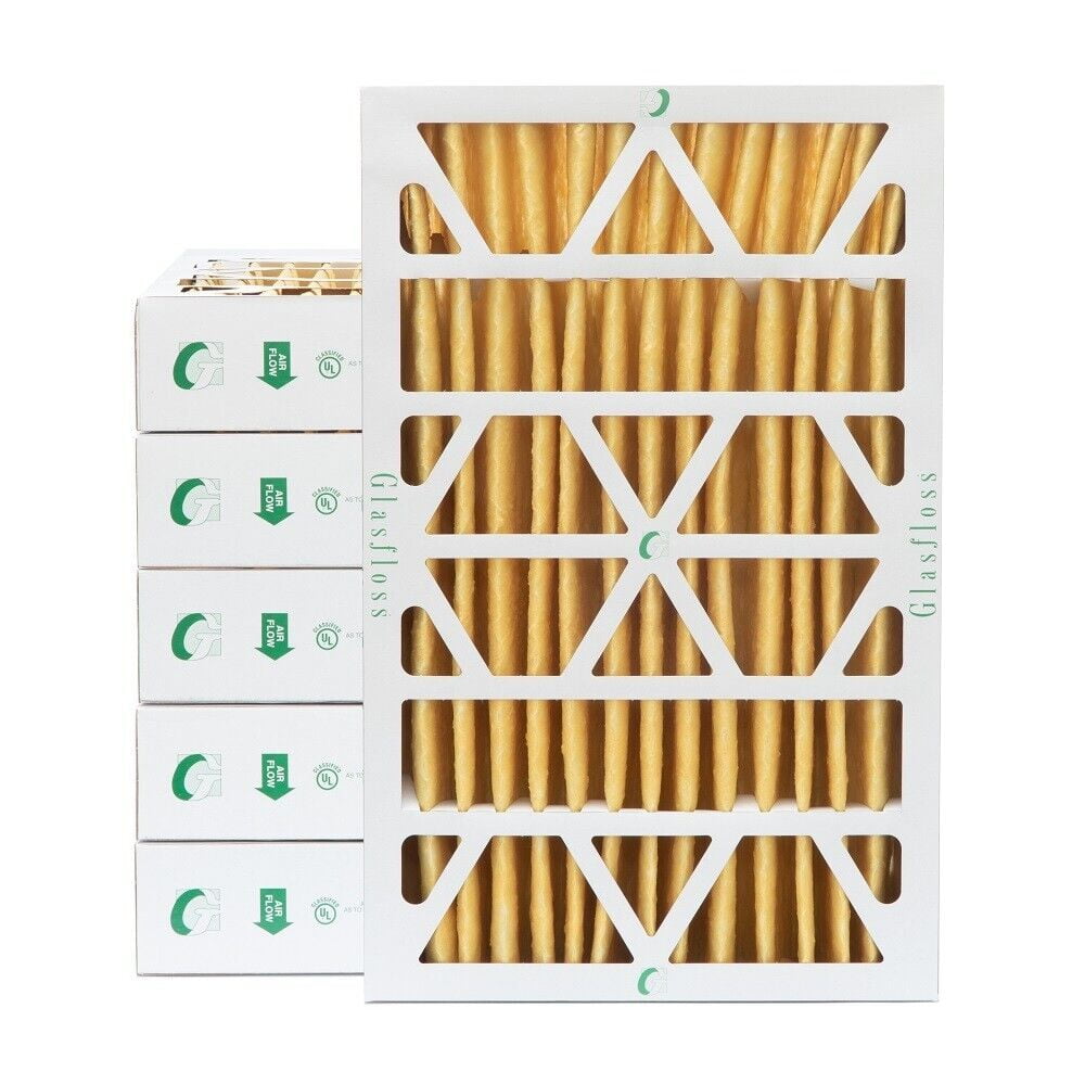 Glasfloss 16x25x4 MERV 11 AC Air Filters. 6 PACK.  Exact:15-1/2x24-1/2x3-3/4