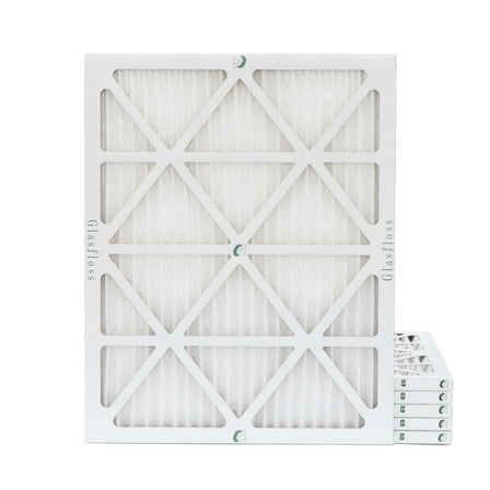 Glasfloss ZL 14x20x1 MERV 10 Pleated AC Furnace Air Filters. 6 PACK. Actual Size: 13-1/2 x 19-1/2 x 7/8