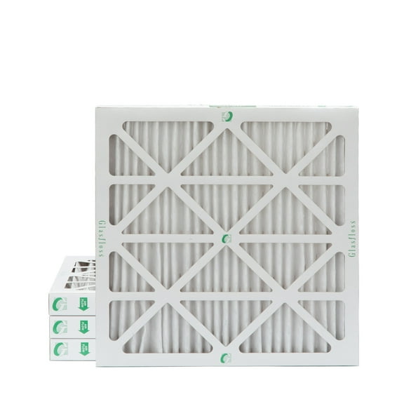 Glasfloss ZL 16x16x2 MERV 10 Pleated AC Furnace Air Filters. Box of 4. Exact Size: 15-1/2 x 15-1/2 x 1-3/4