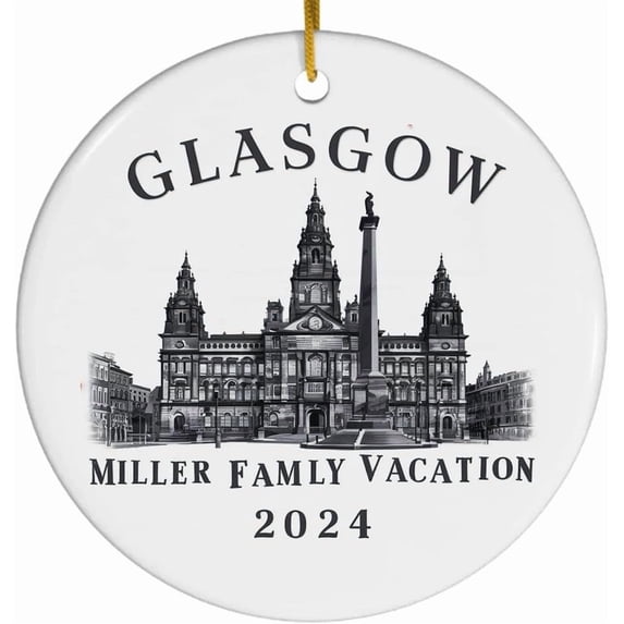 Glasgow Christmas Ornament, Glasgow Ornament, Christmas Ornaments,Glasgow Custom Ornament,Personized Christmas Ornaments,Gifte-for Christmas 92AaqI (Glasgow Christmas)