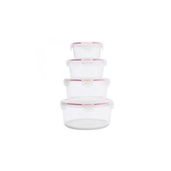 Glaslife Air-Tight Glass Storage Containers- Round Set
