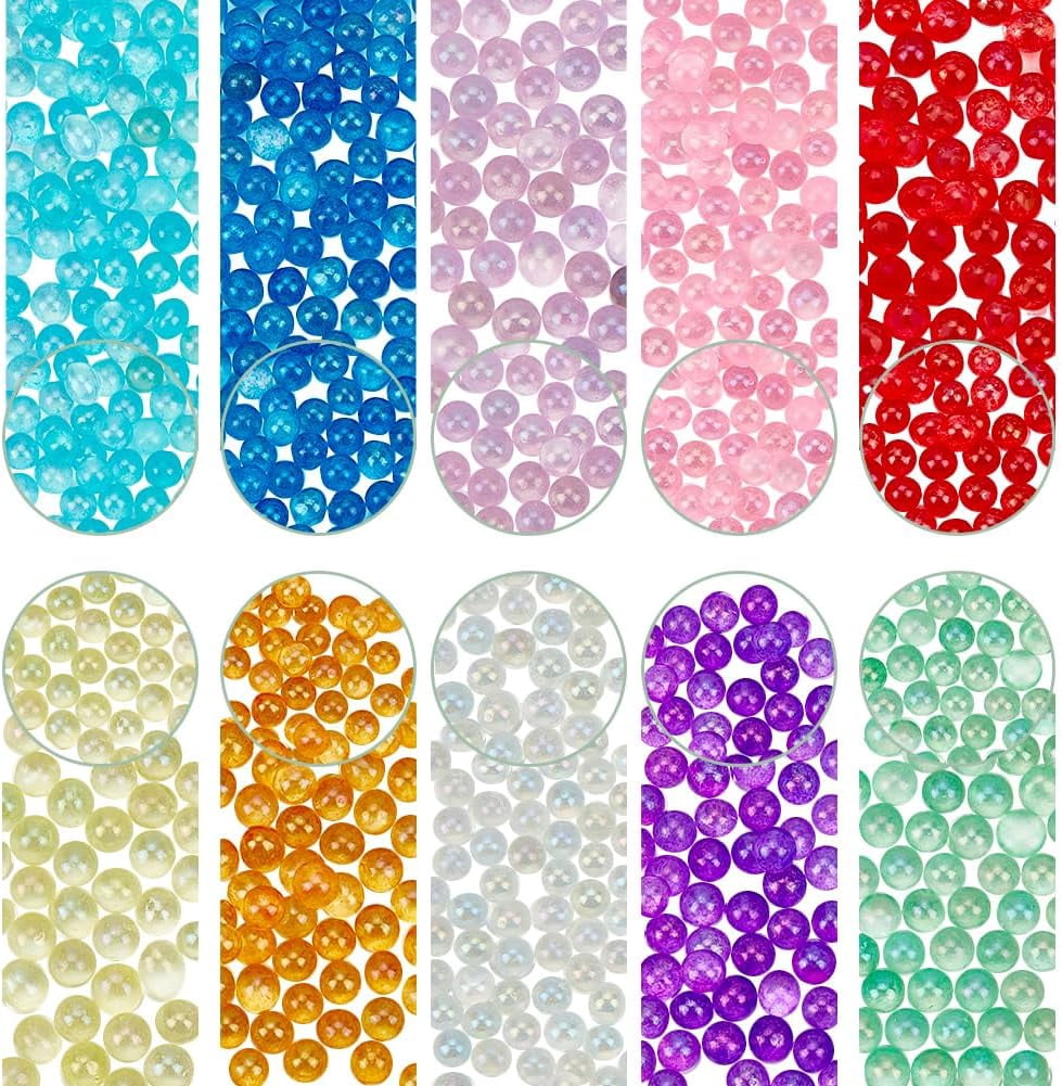Glass 1 box 100g 10 colors Small Glass Beads No Hole Tiny Glass