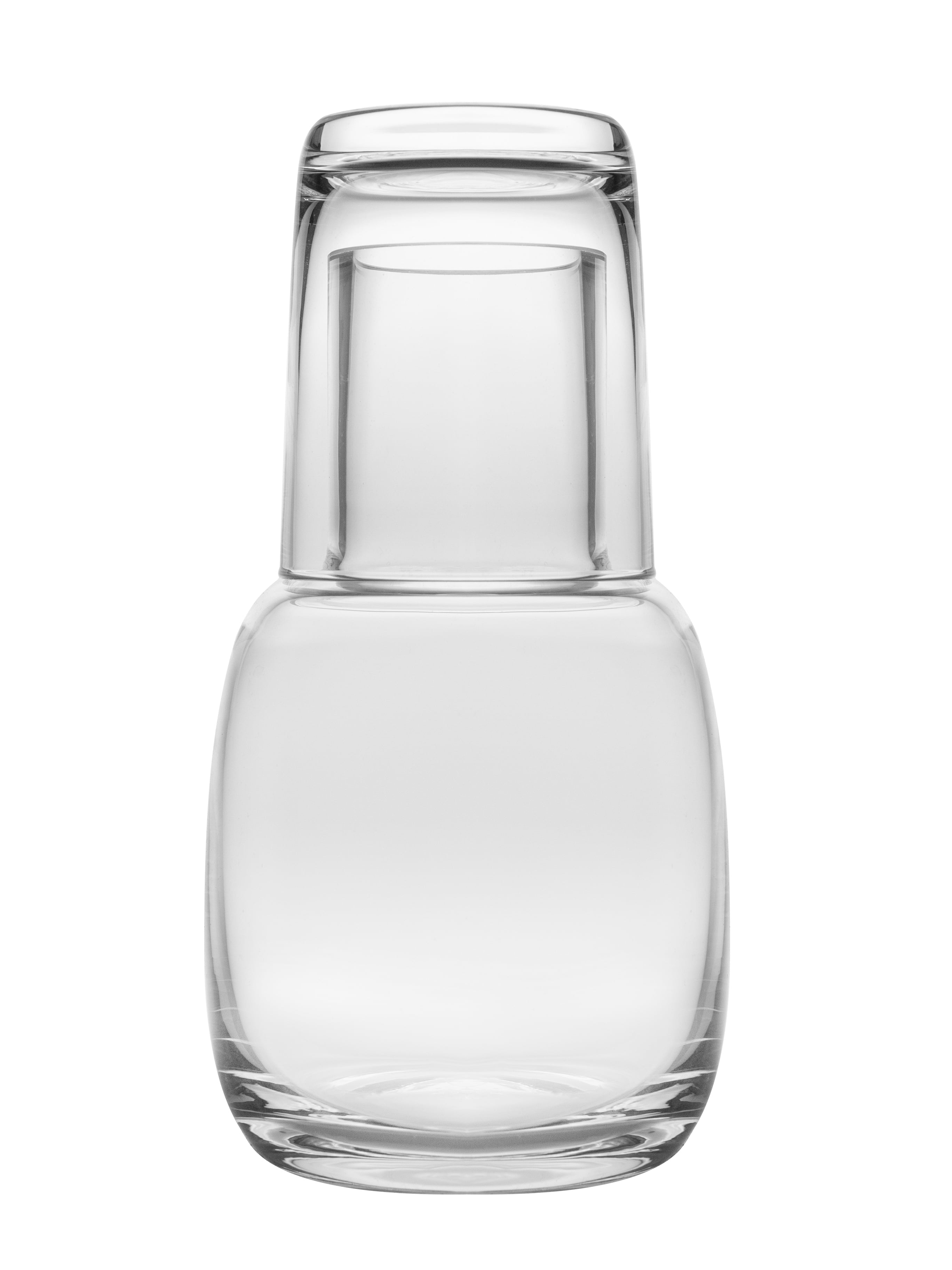 Desktop Pitcher Glass - 2 Piece Water Set -Bedside Night Water Carafe / Desktop Water ...