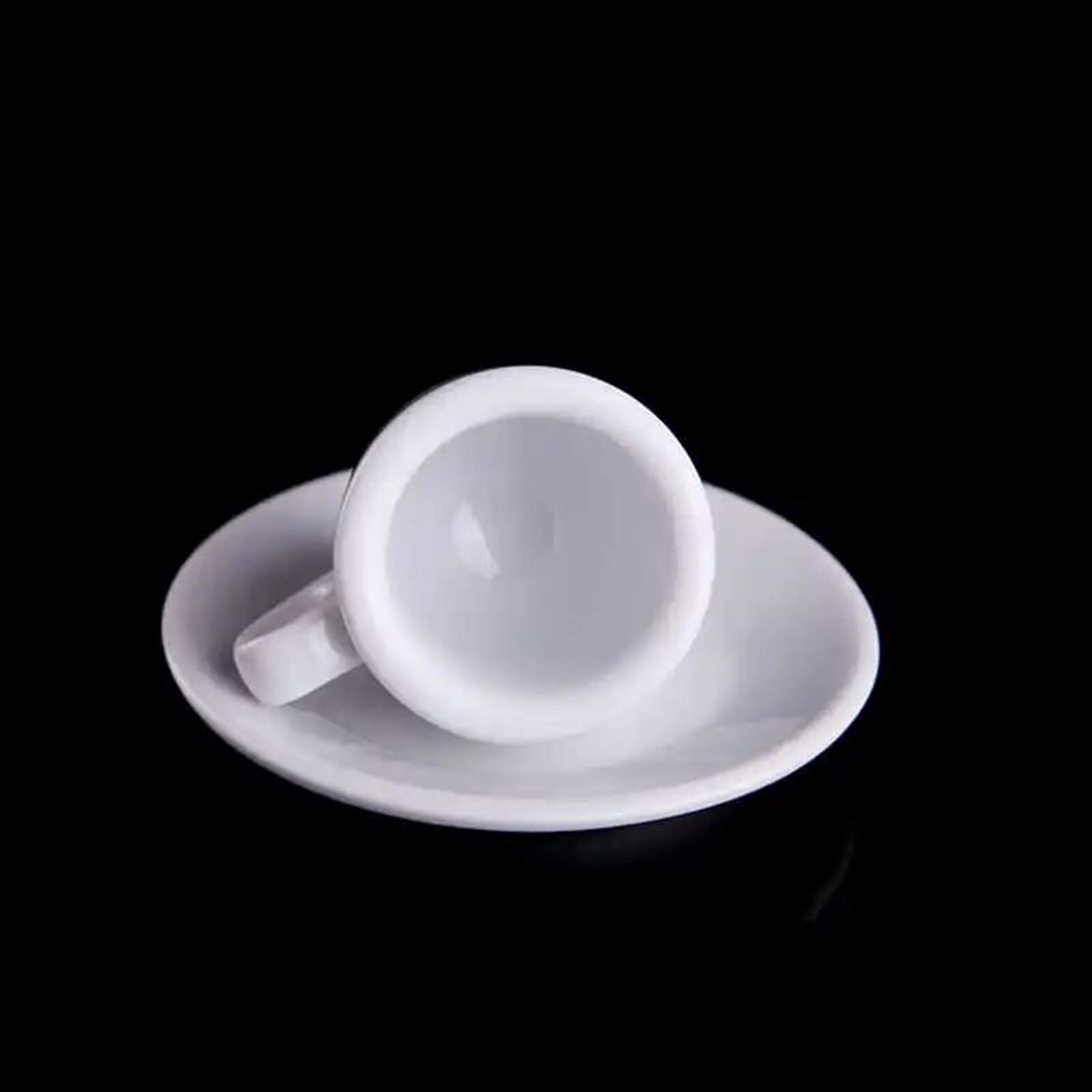 Glass 9mm Thick Ceramics Cafe Espresso Mug Coffee Cup Saucer Sets Professional Competition Level