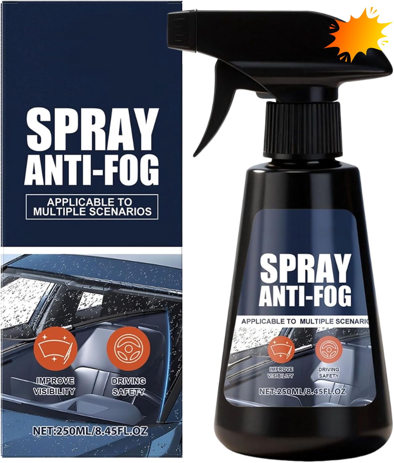 Glass Agent - Anti Fog Windshield Cleaner, Windscreen Defog Spray ...