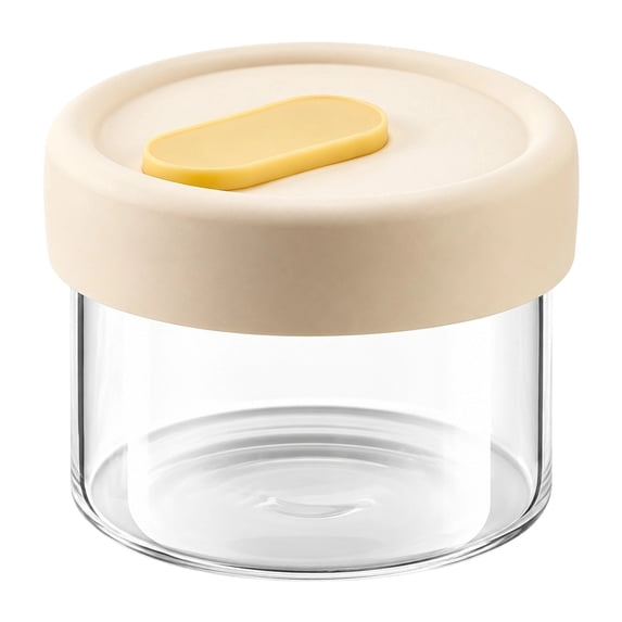 Glass Airtight Storage Jar, Kitchen Grain Container, 3.14X2.68 ...