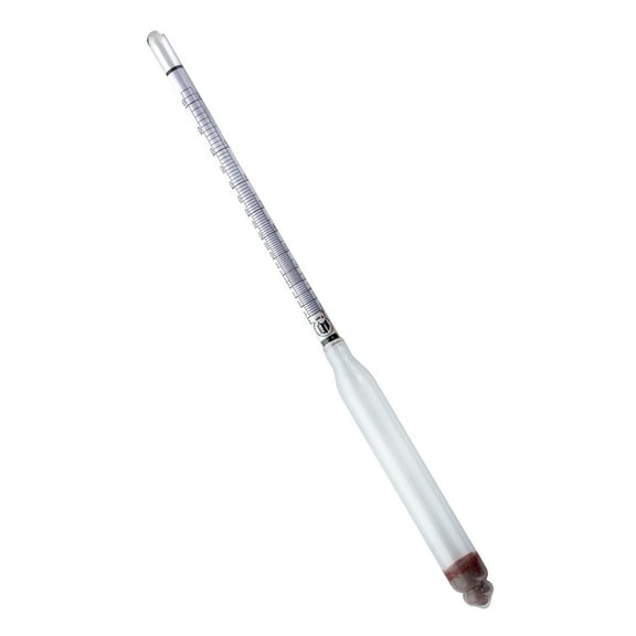 Glass Alcoholmeter/Hydrometer, Proof and Tralles