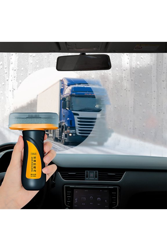 Glass Anti-Fog Cleaner for Car Windshield - Rain-Proof Defogging Paste for Mirrors, Helmets, and Bathroom Glass - Long-Lasting Protection