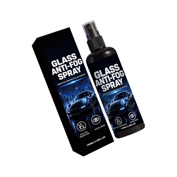 Glass Anti-Fog Sprayer, 100Ml Long-Lasting Protections, Easy Application for Car Window, Glasses & Goggles