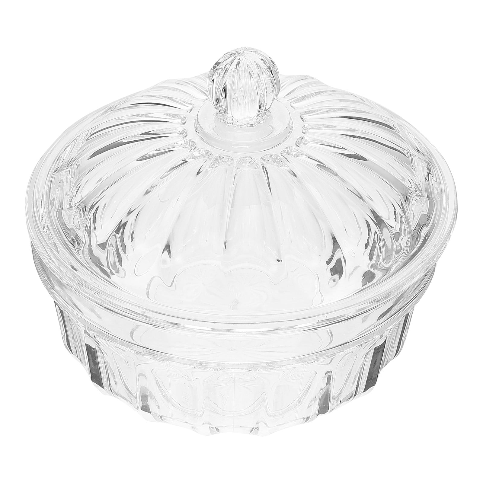 Glass Apothecary Jars With Lid 385ML Candy Cookie Bowl Dessert Cups