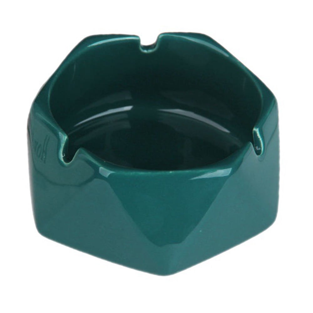 Glass Ashtrays for Cigarettes, Round Ash Tray for Home, Outdoor Patio
