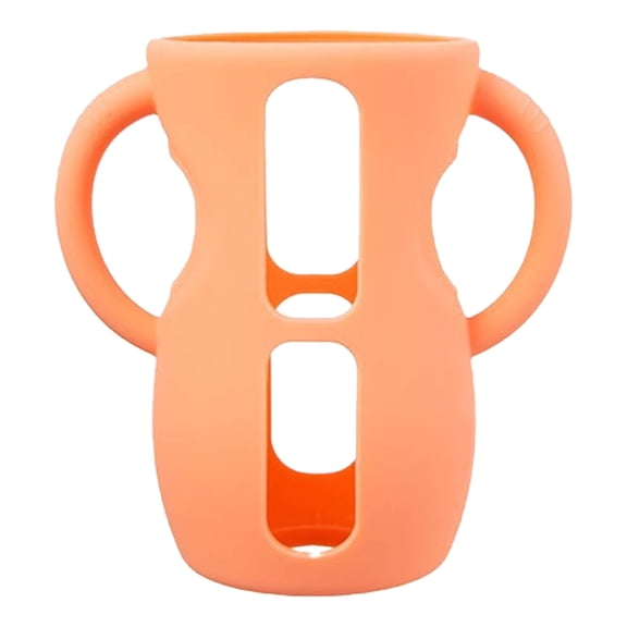 Glass Baby Bottle Holder - 240ml Silicone Sleeves with Handles -Breakage Design Compatible with Natural and - Bottles