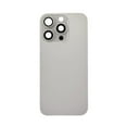 thumbnail image 1 of Glass Back Compatible With Phone 16 Pro Max Natural Titanium Plain with Camera Lens No Logo, 1 of 2