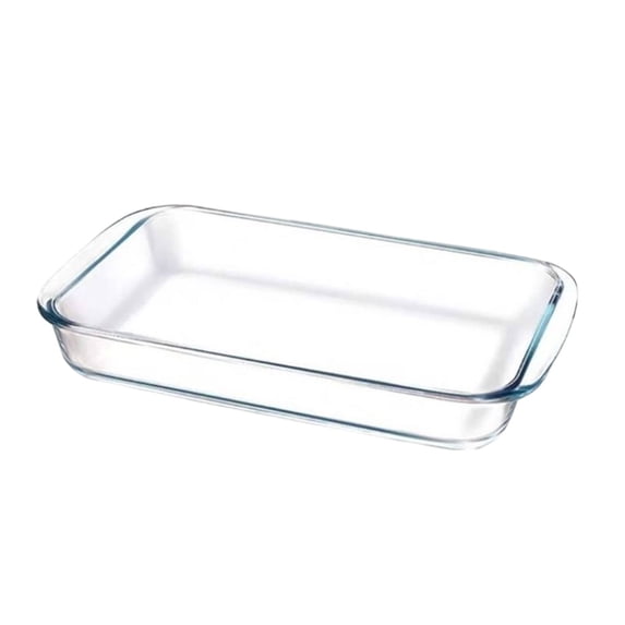 Glass Baking Dish1.1L, Oblong Oven Pan for Lasagna, Cake, Roasting, Microwave & Dishwasher Safe, Non-Stick Glass Cookware