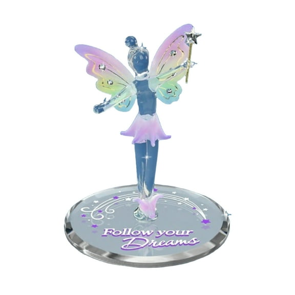 FOLLOW YOUR DREAMS Fairy Handcrafted Glass Figurine QGM21672