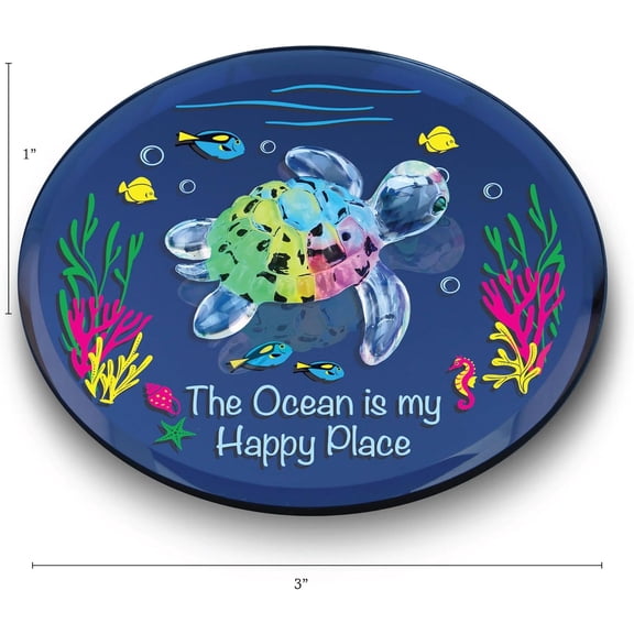 Glass Baron Sea Turtle "Happy Place"