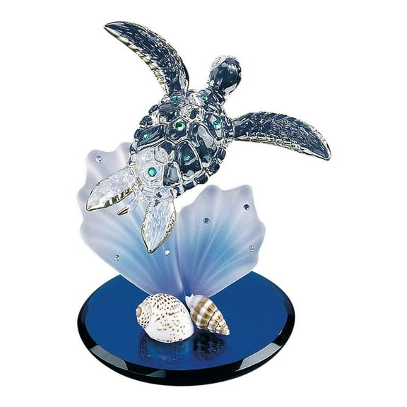 Glass Baron Sea Turtle Blue Coral