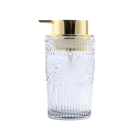 Glass Bathroom Lotion Dispenser Bottle Household Push Type Soap Dispenser Bottle 400ml