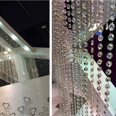 REYYOISKA Glass Bead Curtain Living Room Bedroom Window Door Wedding Decor