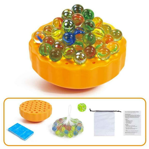 Glass Bead Puzzle Game, Interactive Stacking Challenge, Multiplayer Balance Toy, Kids’ Early Learning Board Game, Fun Puzzle Game for 2-4 Players