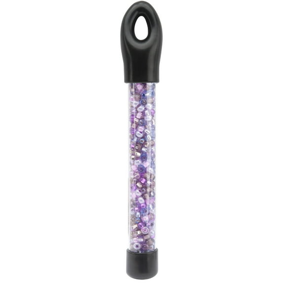 Glass Bead Tube 24g-6/0 Purple Passion, Pk 3, Beader's Paradise
