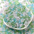 thumbnail image 1 of Glass Beads Faceted Rondelle Azure 4x3mm Hole: 0.4mm 820pcs/60g, 1 of 4