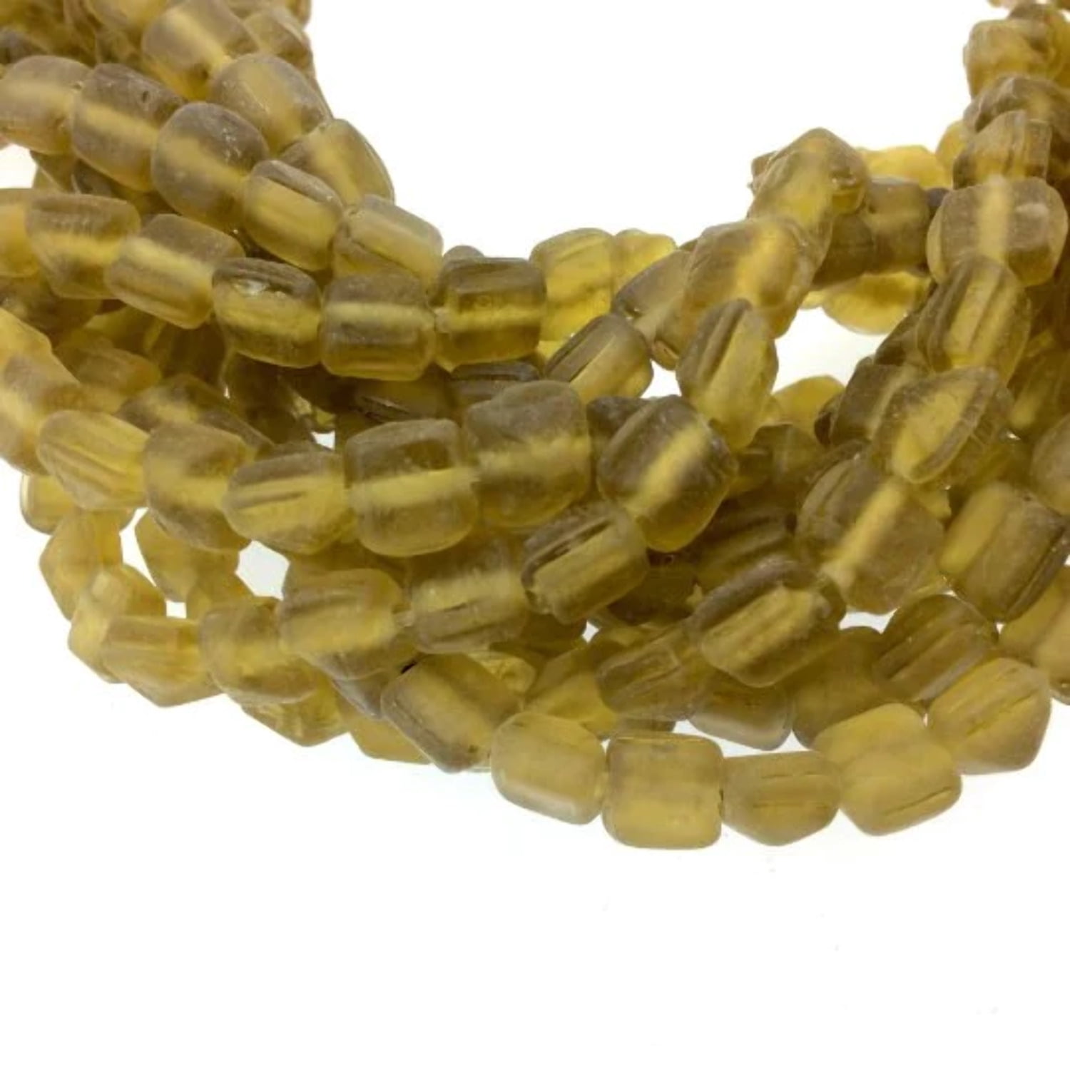 Glass Beads Pyramid Shaped Indian Glass Beads Jewelry Supplies