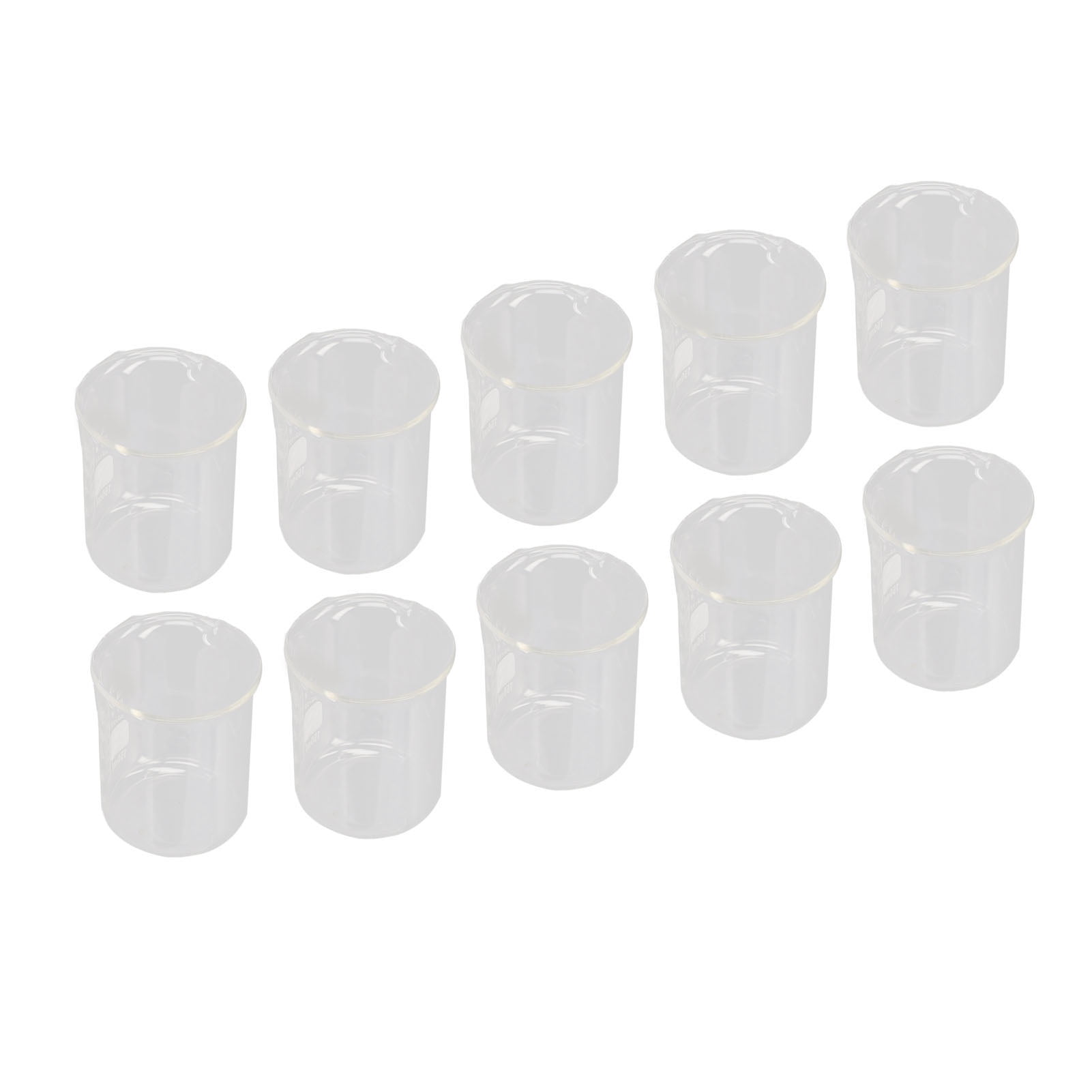 Glass Beaker, 10Pcs 150mL Glass Graduated Beaker Set, Professional