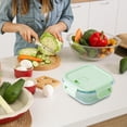 thumbnail image 1 of Glass Bento Box Microwave | Leakproof Lunch Container for Office | Durable Borosilicate Glass • Fresh-Keeping Food Storage | Dishwasher | Single Compartment | Reusable Meal Prep, 1 of 6