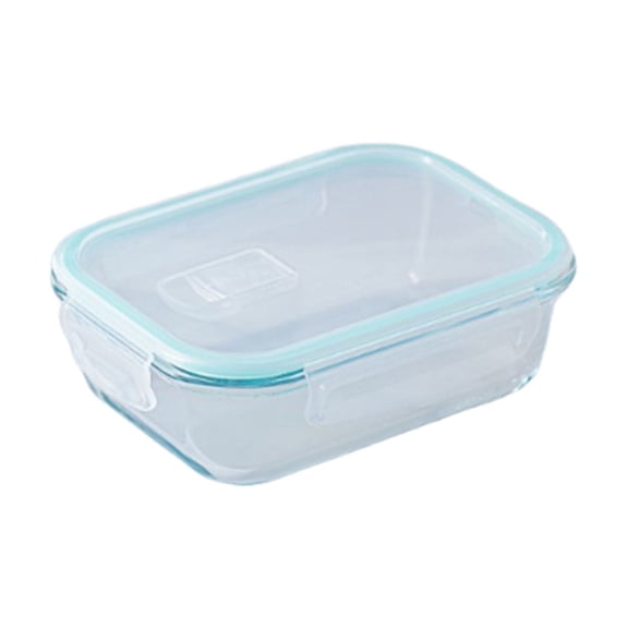 Glass Bento Box Microwave Safe Lunch Container for Youngsters and Office Workers with Heat Resistance and Fresh-Keeping Properties for Meal Preparation