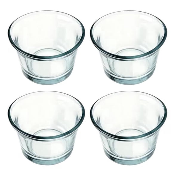 Glass Bird Feeder Cups,Oriole Jelly Feeder Replacement Bowls,Outdoor Hanging Bird Feeder Cups for Hummingbirds,Goldfinches,Gardens and Balconies 4PCS