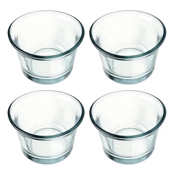 Glass Bird Feeder Cups,Oriole Jelly Feeder Replacement Bowls,Outdoor Hanging Bird Feeder Cups for Hummingbirds,Goldfinches,Gardens and Balconies 4PCS