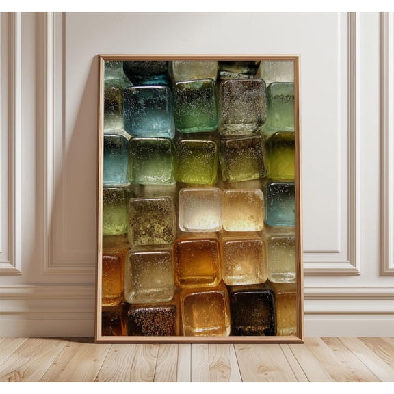 Glass Block Art Modern Texture Poster Wall Art Print