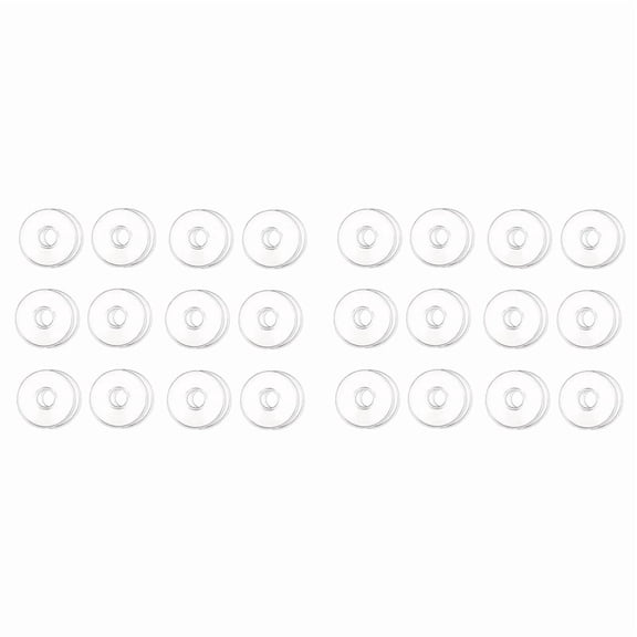 Glass Bobeches for Candlestick Holders, 24 Pcs Candle Drip Protectors Candle Rings for Tapers, Candle Drip Catcher