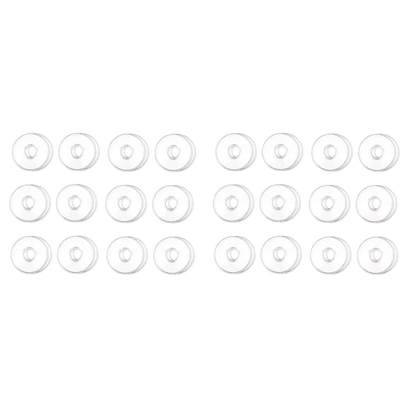 Glass Bobeches for Candlestick Holders, 24 Pcs Candle Drip Protectors Candle Rings for Tapers, Candle Drip Catcher