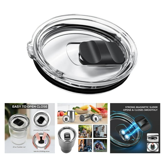 Replacement Lids for 20 Oz Skinny Tumblers – 2PCS Spill Proof Covers for Coffee Mugs and Coolers – Enhances Beverage Experience 2PCS