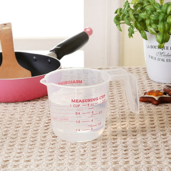 Glass&Bottle Clear Measuring Cup with Transparent Handle Precision High Cup for Kitchen and Lab Use