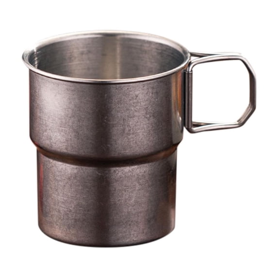 Glass&Bottle Cup 90 Oz Stainless Steel Travel Cup with Lid Sleeve Foldable Handle Leak Proof Portable Coffee Mug for Hiking Camping and Outdoor Use